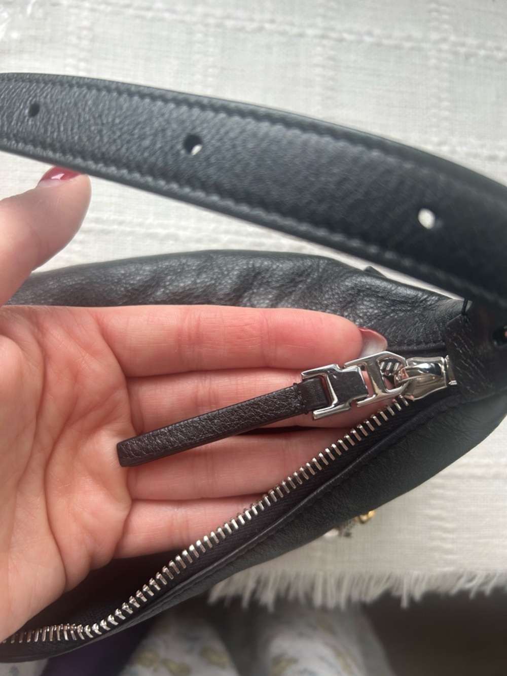 Givenchy Black Mini Voyou Leather Shoulder Bag with Mixed Metal Hardware - Picture 5 of 9